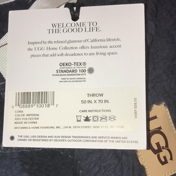 UGG Cora throw blanket NWT   PRICE IS FIRM - Picture 8 of 9